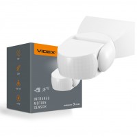 Датчик руху та освітленості VIDEX VL-SPW15W 220V 1200W IP65 інфрачервоний білий VL-SPW15W - 488525