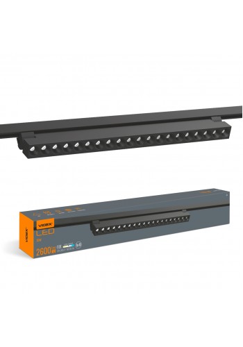 LED світильник трековий VIDEX TR06 30W 4100K 220V чорний VL-TR06-304B - 486255
