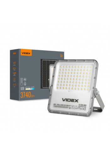 LED прожектор автономний VIDEX VL-FSO5-3005 3740Lm 5000K VL-FSO5-3005 - 486934