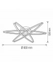 Світлодіодна люстра AVALON 35W HOROZ ELECTRIC 019-018-0035-010
