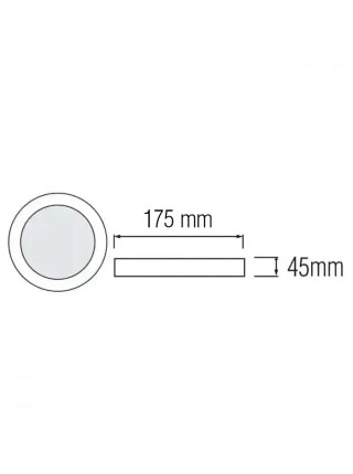 Світлодіодний світильник CARLA-24 24W 6500К HOROZ ELECTRIC 
016-058-0024-020