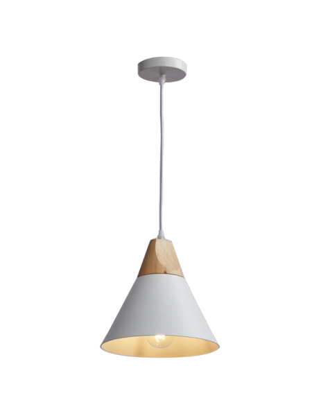Світильник HOPFEN LOFT CN PD 1 WH (E27, max 40W)