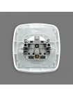 Розетка одинарна з заземленням біла ELA HOROZ ELECTRIC 112-007-0006-010