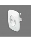 Розетка подвійна комп’ютерна біла ELA HOROZ ELECTRIC 112-007-0017-010