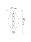 Світлодіодна лампа Filament ENIGMA 8W Е27 Титан HOROZ ELECTRIC 001-051-0008-020