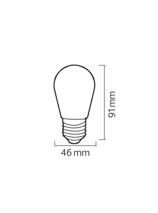 Світлодіодна лампа FANTASY 2W E27 HOROZ ELECTRIC 
001-088-0002-020