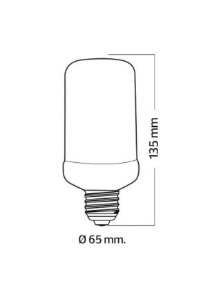 Світлодіодна лампа з ефектом полум’я FIREFLUX 5W E27 HOROZ ELECTRIC 
001-048-0005-010