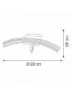 Світлодіодна люстра ORION 30W HOROZ ELECTRIC 019-017-0030-010
