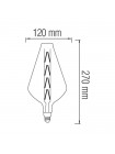 Світлодіодна лампа Filament PARADOX 8W Е27 Титан HOROZ ELECTRIC 001-052-0008-020