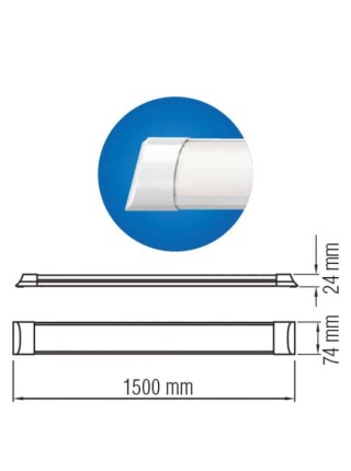 Світлодіодний світильник TETRA/SQ-72 72W 4200K HOROZ ELECTRIC 
052-005-0150-030