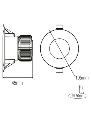 Світлодіодний світильник VANESSA-20 20W 6400K HOROZ ELECTRIC 
016-044-0020-010