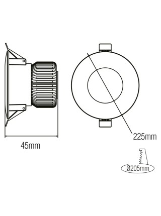 Світлодіодний світильник VANESSA-30 30W 6400K HOROZ ELECTRIC 
016-044-0030-010