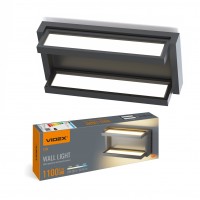LED світильник настінний з сенсором VIDEX WL01 12W 2800K-4000K-6000K Black VL-WL01-12CSB - 487733