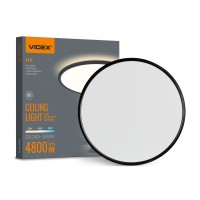 LED світильник з декоративною підсвіткою VIDEX DL5R 44W 3000K-4000K-5000K Black VL-DL5R-44CB - 487368