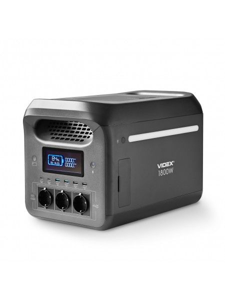 Портативна зарядна станція VIDEX OASIS 1800W 1229Wh (VPS-SG1-1KW8) VPS-SG1-1KW8 - 486675