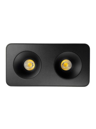 Світильник точковий накладний SIDNEY-2L 20W 4000K IP20 чорний Violux ( 330471 )