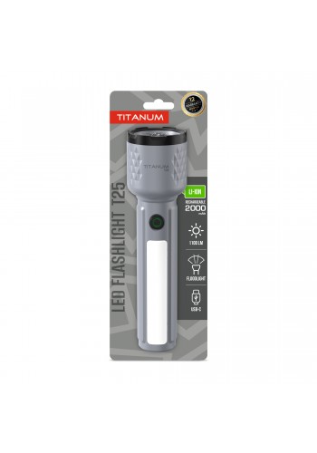 Портативний світлодіодний ліхтарик TITANUM TLF-T25 1100Lm Gray TLF-T25 - 489911
