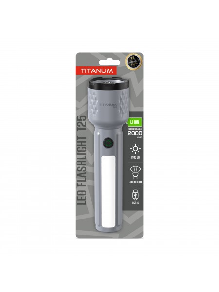 Портативний світлодіодний ліхтарик TITANUM TLF-T25 1100Lm Gray TLF-T25 - 489911