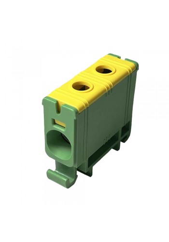 Клемник на DIN-рейку Al 6-50/Cu 2.5-50 мм² жовто-зелений Промфактор ( FT1050G )