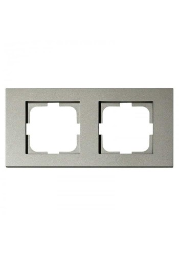Рамка 2-на GRANO антрацит OVIVO 400-130000-226