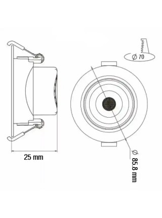 Світлодіодний світильник NORA-7 7W 6400К HOROZ ELECTRIC 
016-053-0007-010