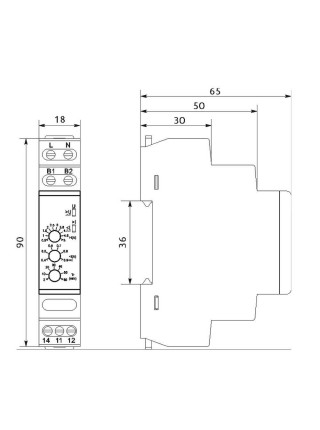 Однофазне реле захисту насоса FRD311 220V Промфактор ( FRD311 )