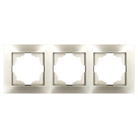 Рамка ELBI VEGA Silverline титан 3-на (510-011400-227)