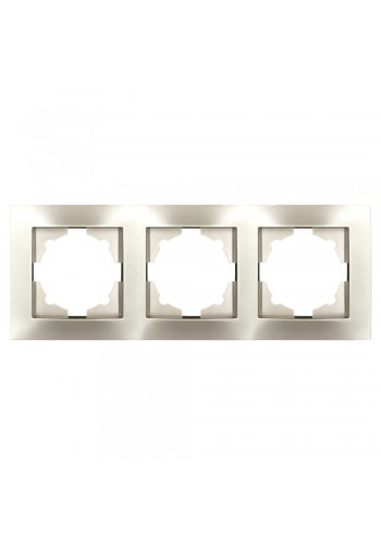 Рамка ELBI VEGA Silverline титан 3-на (510-011400-227)