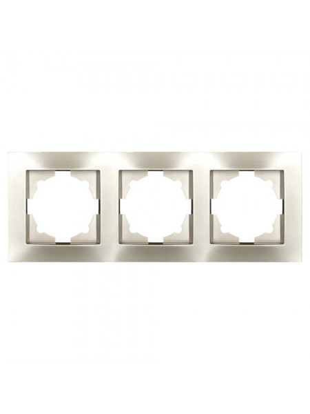 Рамка ELBI VEGA Silverline титан 3-на (510-011400-227)