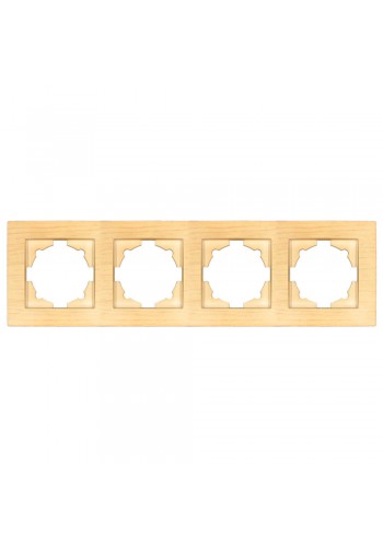 Рамка ELBI VEGA Woodline клен 4-на (510-012700-228)