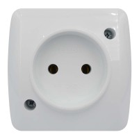 Розетка ALSU біла 1-на ( 504-010200-215 )