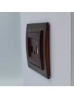 Розетка ELBI ZENA Woodline червоне дерево 1-на телефонна без рамки ( 609-012900-221 )