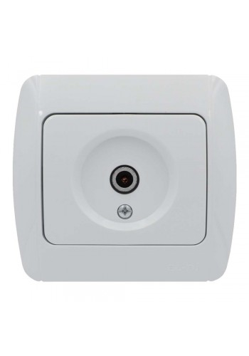 Розетка ELBI ZIRVE Fixline біла TV прохідна ( 501-000201-272 )