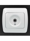 Розетка ELBI ZIRVE Fixline біла TV прохідна ( 501-000201-272 )