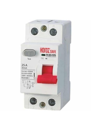 ПЗВ SAFE 25А 2P HOROZ ELECTRIC 114-003-2025-010