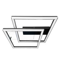 Світильник LED smart BRIONI-S+пульт 84W 3000-5000K IP20 квадрат біло-чорний Violux ( 220705 )