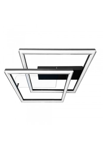 Світильник LED smart BRIONI-S+пульт 84W 3000-5000K IP20 квадрат біло-чорний Violux ( 220705 )
