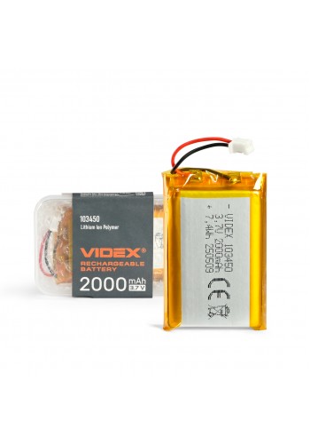 Акумулятор VIDEX Li-pol VLF-B103450-20 2000mAh 1шт VLF-B103450-20 - 487542