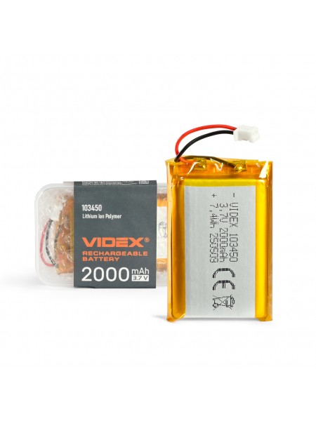 Акумулятор VIDEX Li-pol VLF-B103450-20 2000mAh 1шт VLF-B103450-20 - 487542