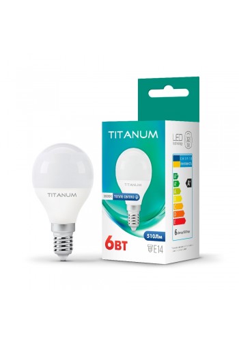 LED лампа TITANUM G45 6W E14 3000K TLG4506143 - 298832