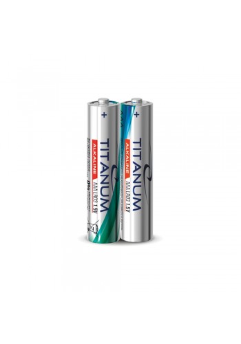 Батарейка лужна Titanum LR03/AAA 2шт SHRINK T-LR03/AAA 2pcs T - 293998