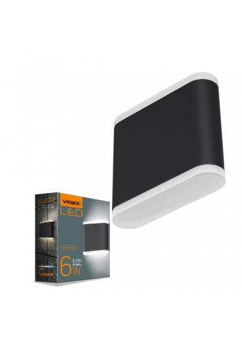 LED Світильник архітектурний AR06 IP54 VIDEX 6W 2700K чорний VL-AR06-062B - 480918