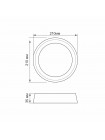 LED Світильник круглий накладний TITANUM 24W 5000K TL-BHR20-245 - 482615