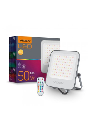 LED прожектор VIDEX 50W RGB 220V (VL-F3-50-RGB) VL-F3-50-RGB - 482981
