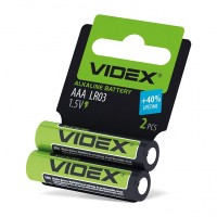 Батарейка лужна Videx LR03/AAA 2шт SHRINK CARD LR03/AAA 2pcs SC - 290904