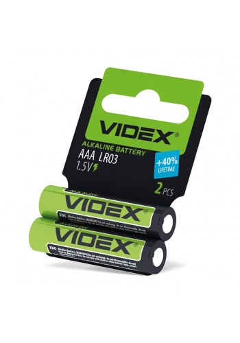Батарейка лужна Videx LR03/AAA 2шт SHRINK CARD LR03/AAA 2pcs SC - 290904