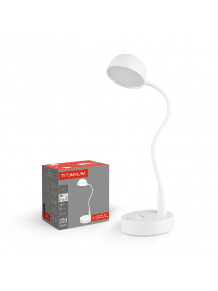 LED лампа настiльна з акумулятором TITANUM TLTF-012W 7W 3000-6000K TLTF-012W - 486736