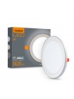 LED світильник вбудований з декоративною підсвіткою VIDEX DL4R 18W+6W 5000K+2700K 220V VL-DL4R-1852 - 485524
