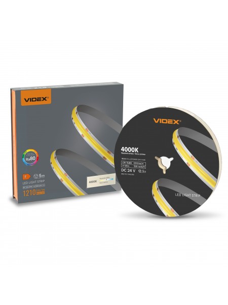 LED стрічка VIDEX COB DC24V 55W 5M 4000K Ra80 IP20 VL-LSTCB320-24114-B5) VL-LSTCB320-24114-B5 - 489713