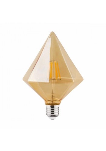Лампа вінтажна світлодіодна (ретро) RUSTIC PYRAMID-6 6W Filament led 2200К E27